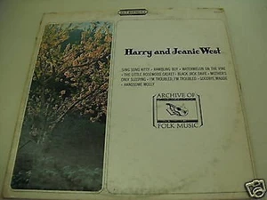 Harry & Jeanie West-archive Of Folk Music-lp Nm - Imagen 1 de 1