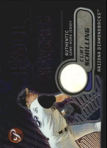 Topps Pristine Fall Memories 2002 #CS Curt Schilling Jsy B/1000 - casi nuevo-como nuevo - Imagen 1 de 2