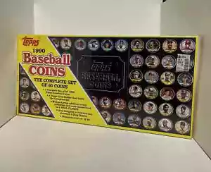 1990 Topps Baseball Coins Factory NEW/Sealed Complete Set 60 Coins MLB - Bild 1 von 4