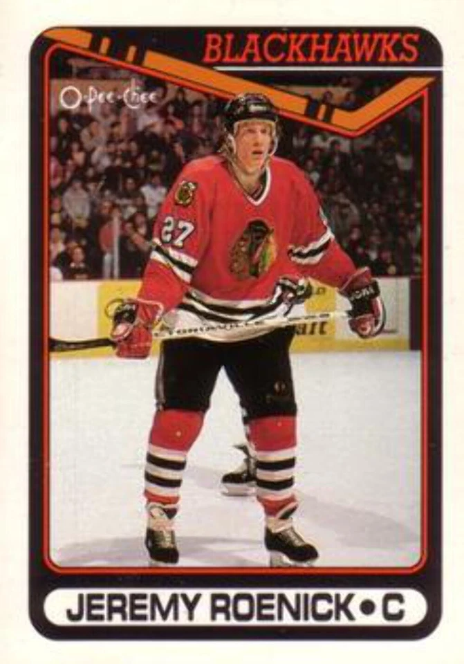 #7 Jeremy Roenick - Chicago Blackhawks - 1990-91 O-Pee-Chee Hockey - Image 1 of 1