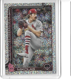MILES MIKOLAS Confetti CARDINALS #137 2025 Topps Series 1 Celebration - Picture 1 of 2