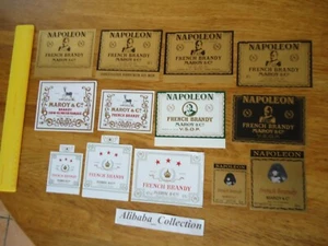 LOT 13 ETIQUETTES BRANDY MAROY EAU DE VIE SPIRITUEUX COGNAC ALCOOL NAPOLEON - Picture 1 of 5