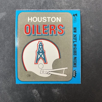 1977 Fleer Team Action Houston Oilers Helmet NM-MT or Better! - Image 1 of 2
