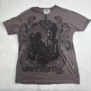 Y2K Sure Camicie Ispirazioni Naturali Buddha Marrone Camicia Manica Corta Uomo XL - Foto 1 di 7