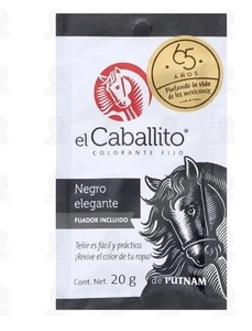 EL CABALLITO COLORANTE NEGRO PARA ROPA MARCA PUTNAM HECHO EN MEXICO - Bild 1 von 5