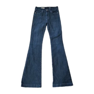 AG Adriano Goldschmied Jeans Womens 26 The Janis High Rise Flare Dark Wash 70's - Picture 1 of 10