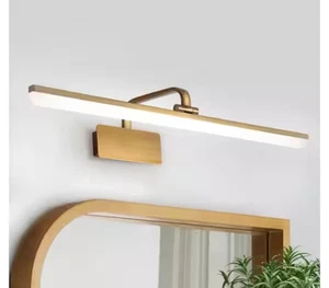 🔥HUOKU Nimbus 15.7” 1-Light Brass Integrated LED Vanity Light Bar Cool White - Picture 1 of 7