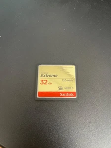 SanDisk Extreme Compact Flash SD Speicherkarte - SDCFXS-032G-A46 - Bild 1 von 4
