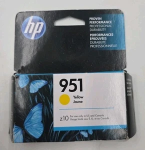 HP 951 Yellow Office Ink Cartridges NEW SEALED! Exp January 2020 - Picture 1 of 3