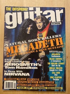 Vintage Guitar School Magazine Jan 1995 Megadeth Nirvana Aerosmith Offspring - Bild 1 von 5