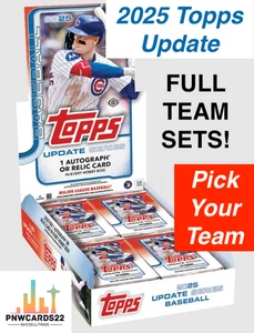 2025 TOPPS UPDATE TEAM SETS! - PRESALE - QNTY DISCOUNT - SUPPORTS FOSTER KIDS - Picture 1 of 1