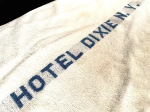 ••RARE Vintage HOTEL DIXIE New York City Towel Cannon Mills - NY History Textile - Picture 1 of 8