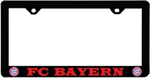 Marco de matrícula negro acero inoxidable vinilo letras PARA Bayern Munich - Imagen 1 de 4