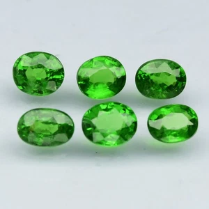 💎 2.38ct 6pcs Lot Oval Natural Green Tsavorite Garnet - Tanzania Gems - Picture 1 of 4