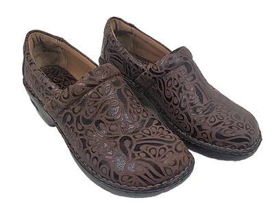 Born B.O.C. Zapatos de cuero sin cordones clásicos marrones peggy para mujer talla 11 Foto 1 de 4