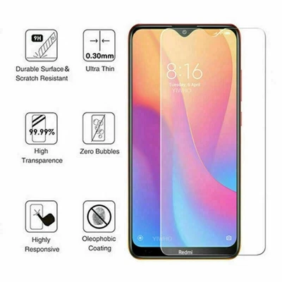 For Xiaomi Redmi Note 11 10 9S 9 9T 8 8T 7 Pro Tempered Glass Screen Protector - Image 1 of 4