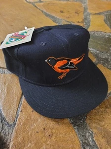 Deadstock Vintage Baltimore Orioles New Era Diamond Pro Model Fitted Hat 7 3/4 - Picture 1 of 10