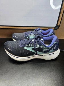 Brooks Ghost 14 Shoes Sneakers Womens Size 9.5  Blue Athletic Running - Picture 1 of 7