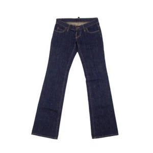 DSQUARED2 DARK INDIGO COTTON FLARED LEG JEANS sz 42 - Picture 1 of 6