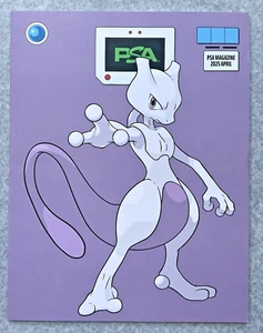 Pokemon Mewtwo PSA Magazine April 2025 Green Variant Cover POP TCG - Foto 1 di 4