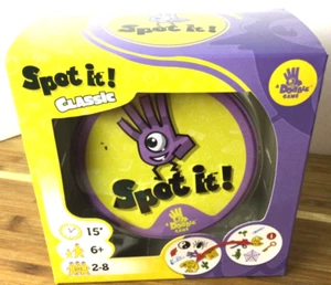SPOT IT! CLASSIC GAME BRAND NEW IN BOX - 5 games in one - ages 6+ 2-8 players - Picture 1 of 4