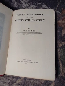 Great Englishmen of the Sixteenth Century by Sydney Lee -1904 -Vintage Hardcover - Bild 1 von 15