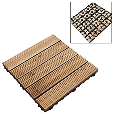 Green Blade Wooden 30cm Decking Floor Tile - WD100