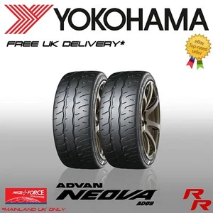 2 x 255 40 R19 100W 2554019 YOKOHAMA AD09 Advan Semi Slick Tyres - Picture 1 of 4