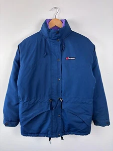 Vintage 90s Berghaus Snowcloud Warm Jacket Womens Blue Size S - Foto 1 di 9
