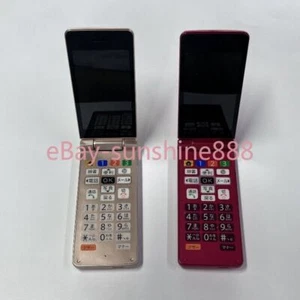 Original Sharp A207SH 4G LTE Single SIM Unlocked Android Flip Phone Gold/Pink - Picture 1 of 20