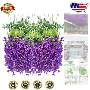 Versatile 36-Pc Purple Wisteria String Decor for Parties and Home Decoration - Picture 1 of 10
