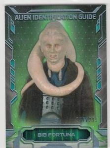 2016 Star Wars Capolavoro Guida Identificazione Aliena Foil #6 Bavaglino Fortuna 251/299 - Foto 1 di 1