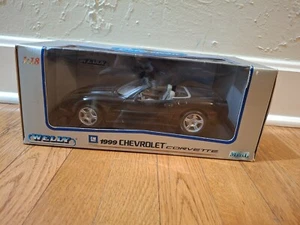 NIB 1999 Black Chevrolet Corvette Welly 1:18 Scale Die-Cast Metal 9840W - Picture 1 of 10
