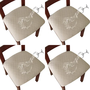4pcs waterproof dining room kitchen chair cover, home protection decoration - Picture 1 of 96