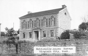 RPPC, Montana VIRGINIA CITY MUSEUM Real Photo Postcard - Picture 1 of 2