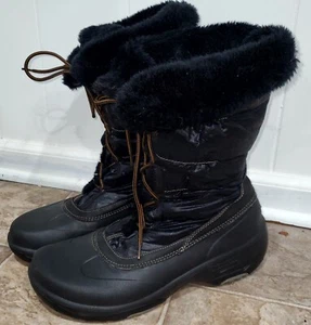 Botas de nieve de invierno impermeables QUARK botas de media pantorrilla de piel sintética para mujer talla 11 - Imagen 1 de 9