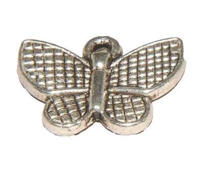 Dije mariposa #1 plata tibetana J1231 Foto 1 de 4