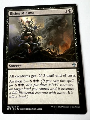 MTG MagicThe Gathering Battle for Zendikar Rising Miasma Uncommon LP - Image 1 of 2