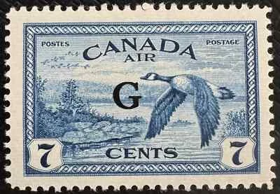 CANADA NO CO2,  AIR MAIL G OFFICIAL, CANADA GOOSE, VF MINT NH, (KF577) - Image 1 of 2