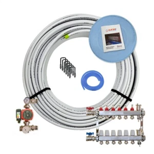 WASSER UNTERBODENHEIZUNG 120sqm 6 PORT/RAUM 600m DIY PEX-AL-PEX ROHRSATZ - Bild 1 von 1