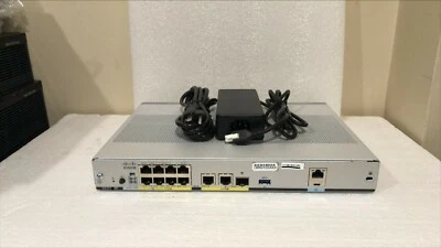 CISCO ISR C1111-8P 8-Port Gigabit Integrated Router DUAL GigE WAN Port C1111 8P - Image 1 of 4