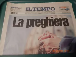 PAPA JUAN PABLO II FALLECIENDO ROMA ITALIA PERIÓDICO ITALIANO 4/7/05 EN ITALIANO - Imagen 1 de 3