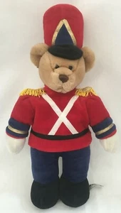 Juguete Aurora Soldado Peluche Animal Marrón Rojo Blanco Azul Dorado Uniforme Suave - Imagen 1 de 7