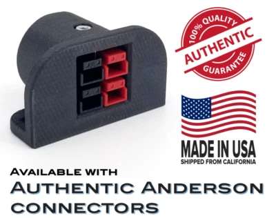 Quad Port Carbon Composite Top Mount Adapter for Anderson Powerpole PP15/30/45 - Image 1 of 4