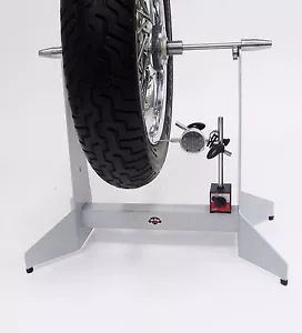 Motorcycle Wheel Static Balancer Truing Stand plus Dial Indicator - Bild 1 von 9
