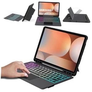for 12.4 inch Samsung Galaxy Tab S9 FE+/S9+/S10+ Case with Detachable Keyboard - Picture 1 of 7