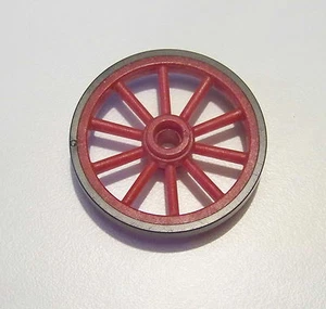 PLAYMOBIL (B731) WESTERN - Petite Roue 45mm Rouge Noire Diligence Express 3803 - Imagen 1 de 1