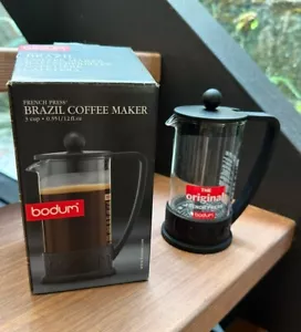 Bodum French Press Brazil Black, 3 Cup, 0.35L Or 12 Fl Oz, New In Box - Picture 1 of 3