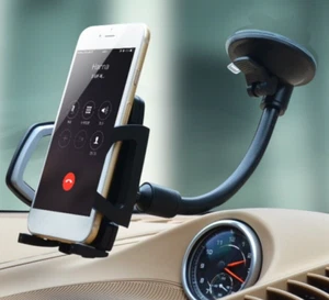 SUPPORTO PORTA CELLULARE AUTO A VENTOSA CRUSCOTTO PARABREZZA SOSTEGNO TELEFONO - Foto 1 di 11