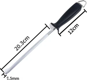 8Inch Stainless Steel Knife Sharpener Honing Rod Kitchen Knife Sharpen - Picture 1 of 9